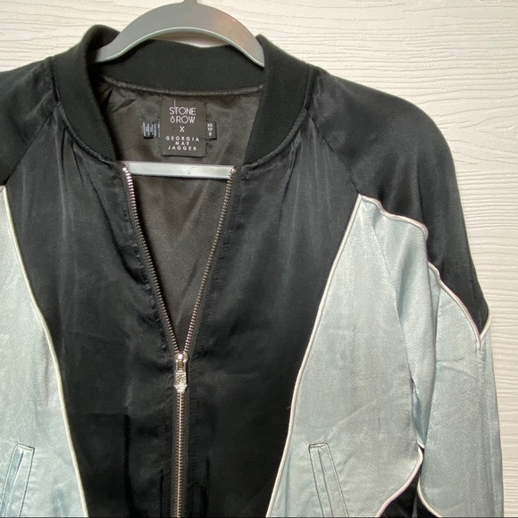 Stone Row x Georgia May Jagger bomber Jacket - Picture 3 of 5